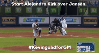 Baseball Game Between Blue Jays And Green Monsters GIF