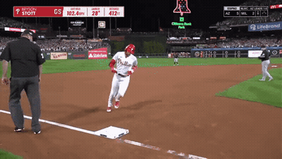 Baseball Game Between Phillies And Angels GIF