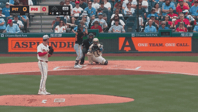 Baseball Game Between Phillies And Pittsburgh GIF