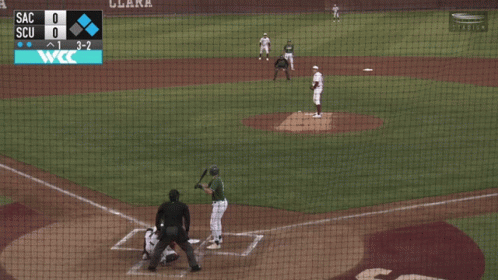Baseball Game Between Sac And Scu GIF