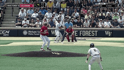 Baseball Game Between Wake Forest And USM GIF