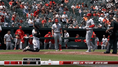 Baseball Game Between Wells And Angels GIF