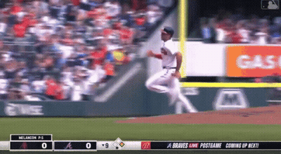 Baseball Game Braves Vs Melancon P-S GIF