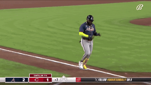 Baseball Game Braves Vs Santillana GIF