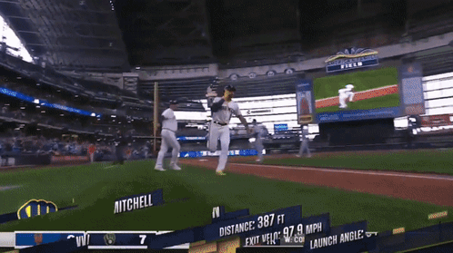 Baseball Game Brewers Yankees GIF