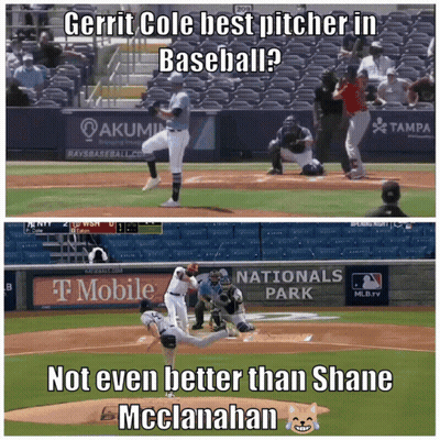 Baseball Game Gerrit Cole Best Pitcher In Baseball Not Even Better Than Shane Mcclanah GIF
