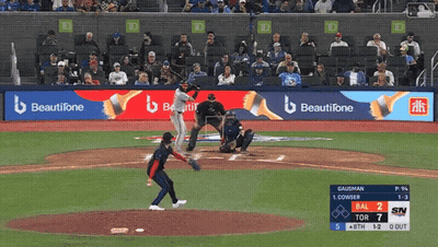 Baseball Game In Front Of Beautifone Advertisement GIF
