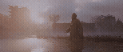 Baseball Game In Front Of Canway Banner GIF