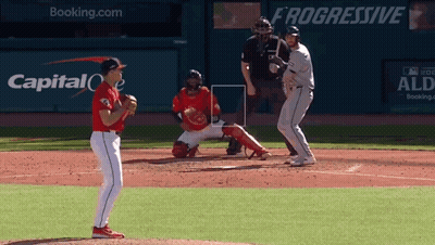 Baseball Game In Front Of Capital One Ad GIF
