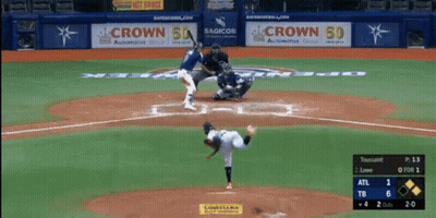 Baseball Game In Front Of Crowd GIF