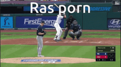 Baseball Game In Front Of First Energy Ad GIF