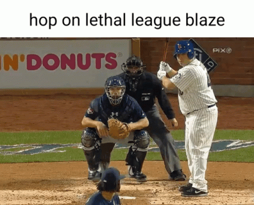 Baseball Game In Front Of McDonald's GIF