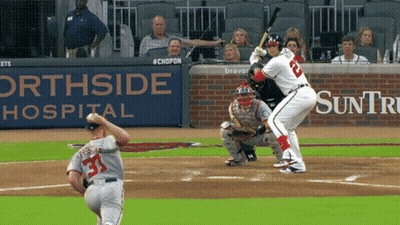 Baseball Game In Front Of Orthside Hospital Ad GIF