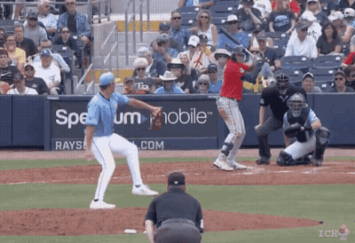 Baseball Game In Front Of Spectrum Mobile Ad GIF