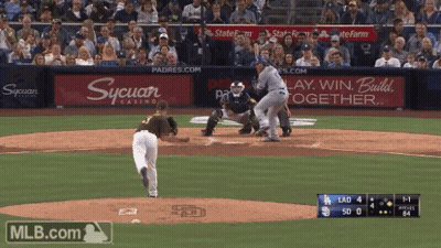 Baseball Game In Front Of Sycuan Casino Ad GIF