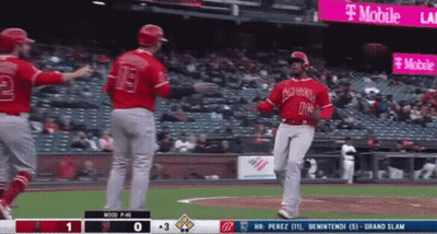 Baseball Game In Front Of T-Mobile Ad GIF