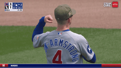 Baseball Game In Front Of T-Mobile Advertisement GIF
