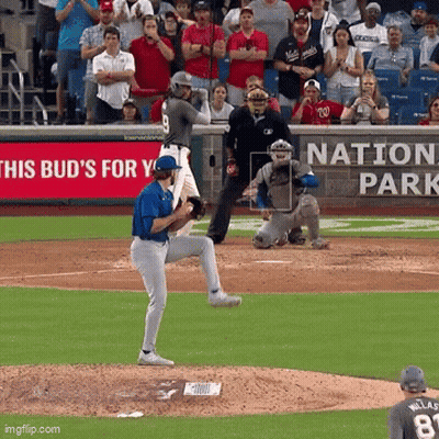 Baseball Game In Front Of This Bud's For You Banner GIF