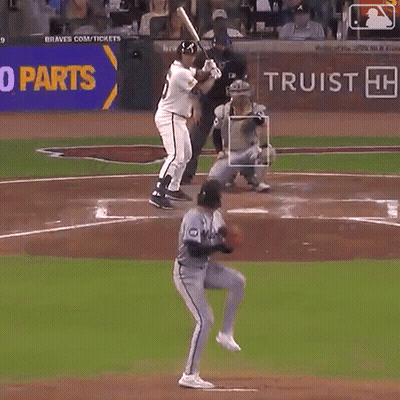 Baseball Game In Front Of Truist Sign GIF
