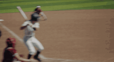 Baseball Game In Front Of Wall With XII GIF