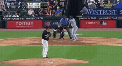 Baseball Game In Front Of Wintrest Ad GIF