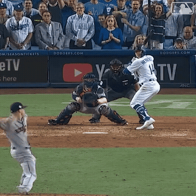 Baseball Game In Front Of YouTube Banner GIF