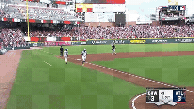 Baseball Game In Stadium Sponsored By Duralite And Xfinity GIF