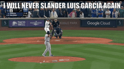 Baseball Game In Stadium Sponsored By Google Cloud Taco Bell And Mobile Park GIF