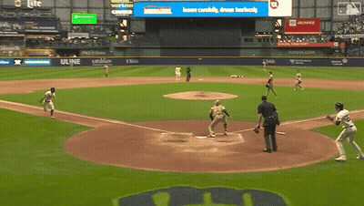 Baseball Game in Stadium With Toyota Ad