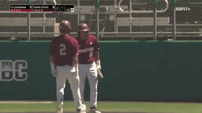 Baseball Game Louisiana Vs Texas State GIF