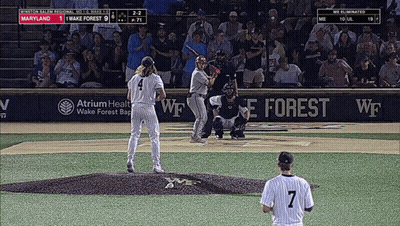 Baseball Game Maryland Vs Wake Forest GIF