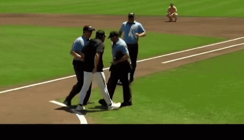 Baseball Game On ESPN Large Screen GIF