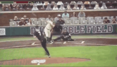 Baseball Game On Field Saying Doble Field GIF