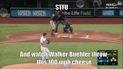 Baseball Game Pitcher Walker Buehler GIF