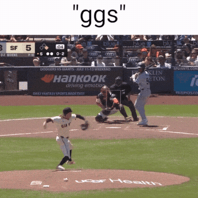 Baseball Game Played In Front Of Hankook Ad GIF