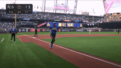 Baseball Game Score 1-0