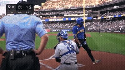 Baseball Game Score 1-1 GIF