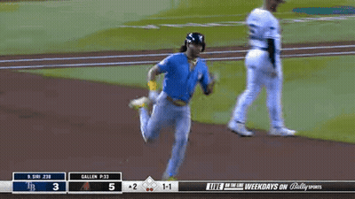 Baseball Game Score 1-3 GIF