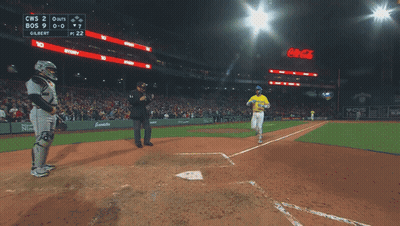 Baseball Game Score 7-7 GIF