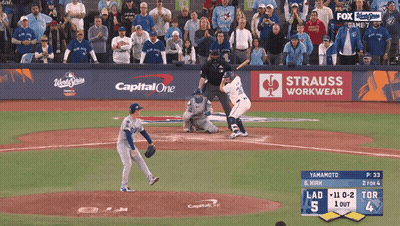 Baseball Game Sponsored By Capital One And Strauss Workwear GIF