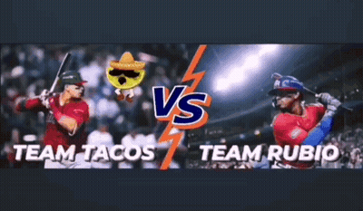 Baseball Game Tacos Vs Rubio GIF