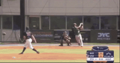 Baseball Game USA Vs Australia GIF