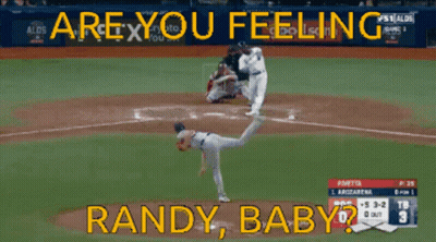 Baseball Game With Are You Feeling Randy Baby GIF