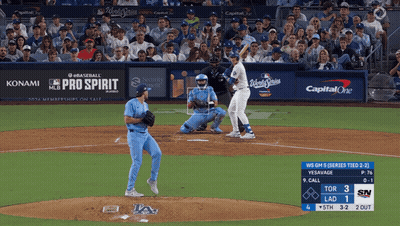 Baseball Game With Capital One Advertisement GIF