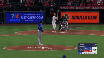 Baseball Game With Gorilla Glue Ad GIF