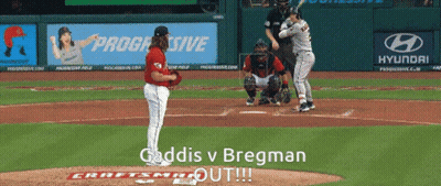 Baseball Game With Hyundai And Progressive Ads GIF