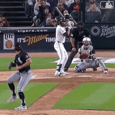Baseball Game With Miller Lite Banner GIF