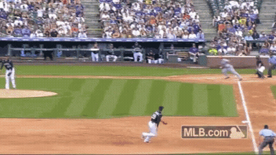 Baseball Game With MLB.com Logo GIF