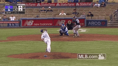 Baseball Game With MLB.com Logo GIF
