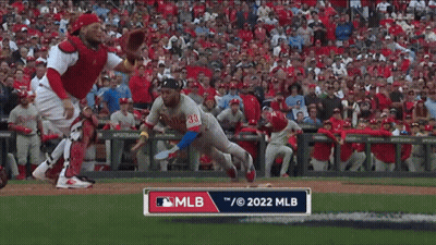 Baseball Game With MLB Logo GIF